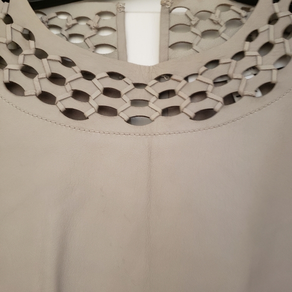 Leather top diane von furstenberg...size 8 - Picture 2 of 9